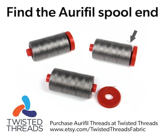 Aurifil Mako 50wt Thread 2 Large Spools (Aluminum (2615))