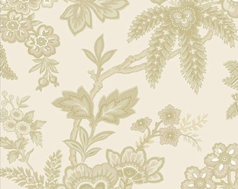 Andover Laundry Basket Quilts Jingle Bell 108s Ornamental Garden Latte Cream Quilt Backing Fabric 72 x 108 Wide 2 Yard AW-10364-N
