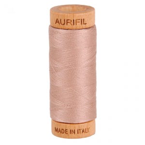 Aurifil 80 weight Large Spool Color 2375 Antique Blush Mauve Pink image 2