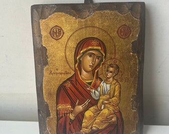 Religiöse Ikone aus Holz