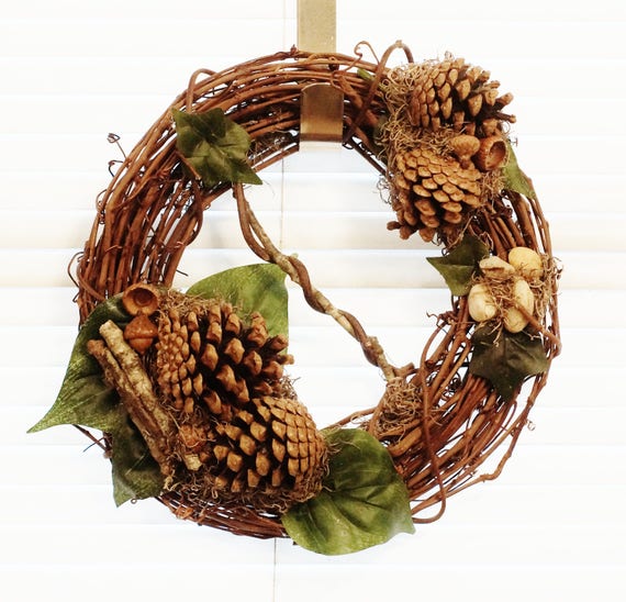 10 Grapevine Wieniec Z Szyszki żołędzie Gałązki Etsy