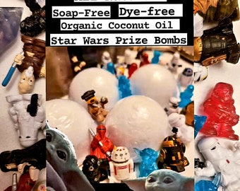 Bomba de baño rellena de premio de juguete de Star Wars, totalmente natural