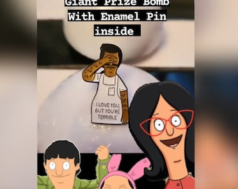 Bomba de baño Bob's Burgers, premio en el interior - Aroma a lavanda, pin esmaltado