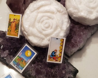 Bombas de baño de cartas del Tarot sin perfume con sorpresa en su interior