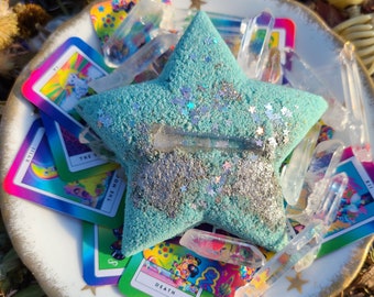 Lectura de CARTAS DEL TAROT en el interior Bomba de baño llena de premios Totalmente natural con aceite de coco orgánico y aceites esenciales Eco Beauty