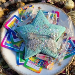 TAROT KARTE Lesen im Inneren Preis gefüllt Badebombe All Natural mit Bio Kokosöl und ätherischen Ölen Eco Beauty
