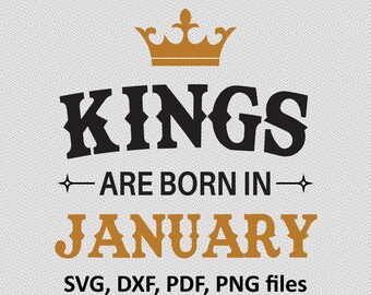 Download January birthday svg | Etsy