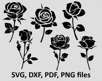 rose svg etsy