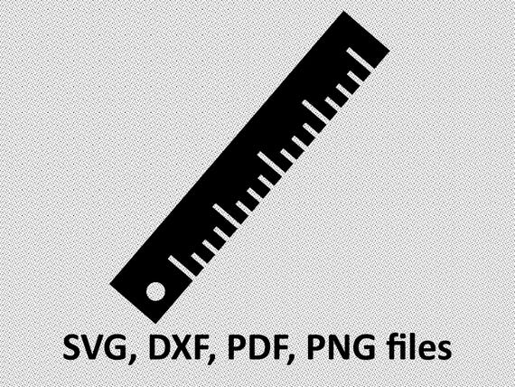 Download Ruler silhouette SVG / Ruler DXF / Ruler Clipart / Ruler ...