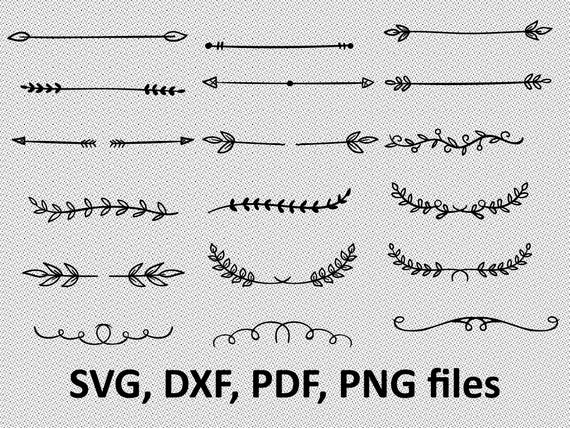 Download Dividers SVG Dividers Clipart Digital Download Dividers | Etsy