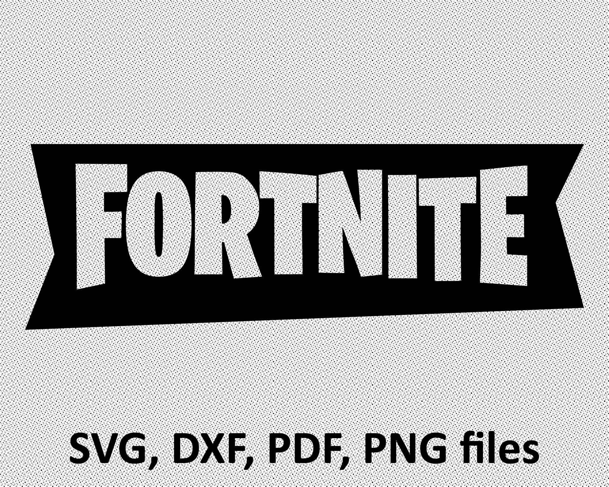 Download Fortnite SVG File Fortnite logo pdf DXF PNG Cut File | Etsy