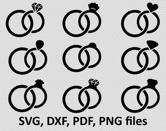 Wedding Ring bundle svg - Ring diamond svg - Ring wedding svg - Ring wedding digital clipart for Design or more,file download png, pdf, svg