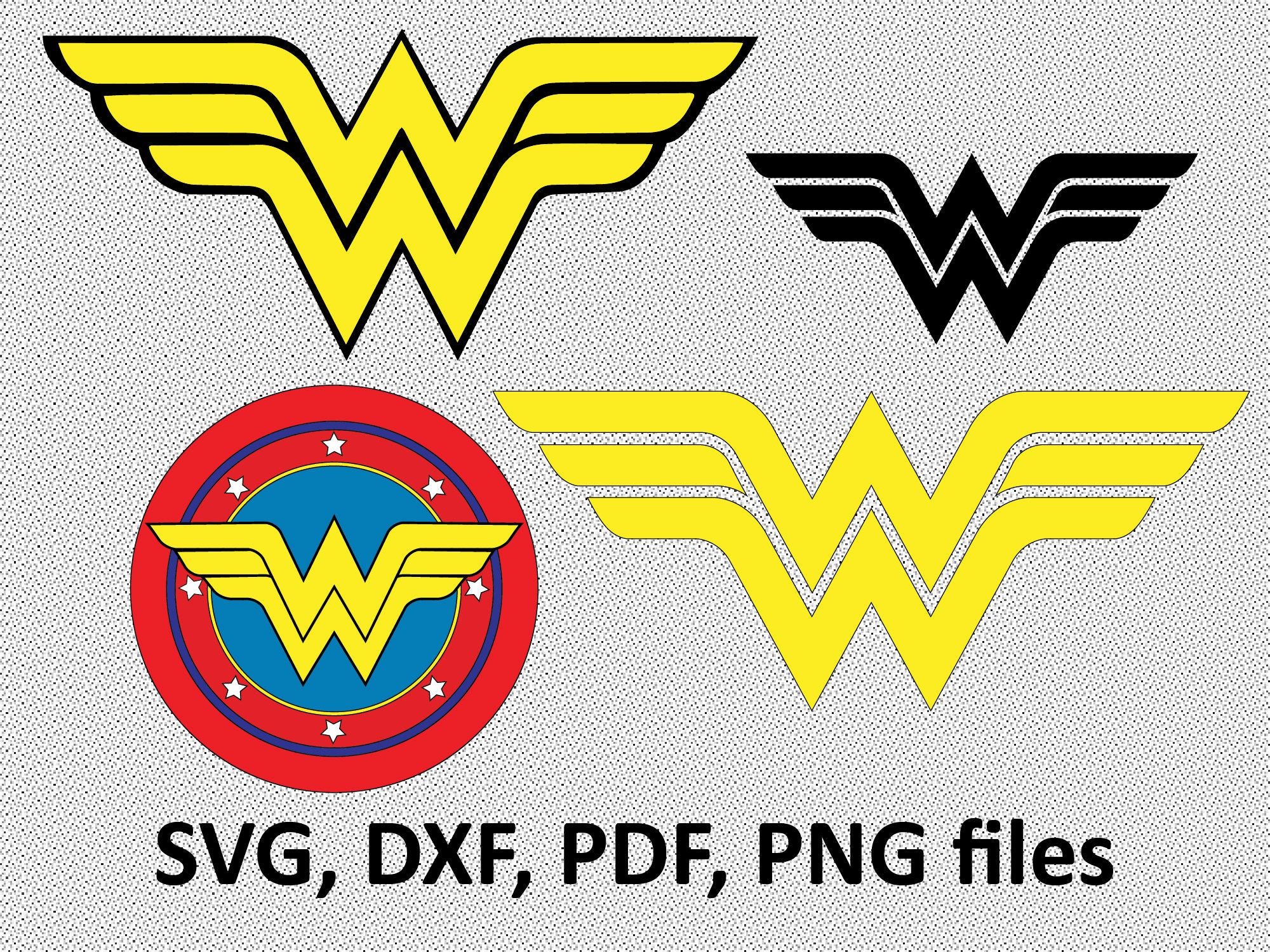 Download Wonder Woman svg dxf pdf png Clipart svg Files cutting | Etsy