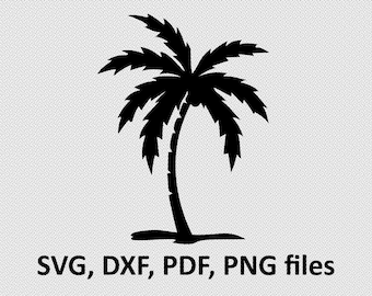 Palm svg / Palm dxf / Palm silhouette, Svg Files, printing design, cutting, DXF, Flower vector , Nature, tree svg