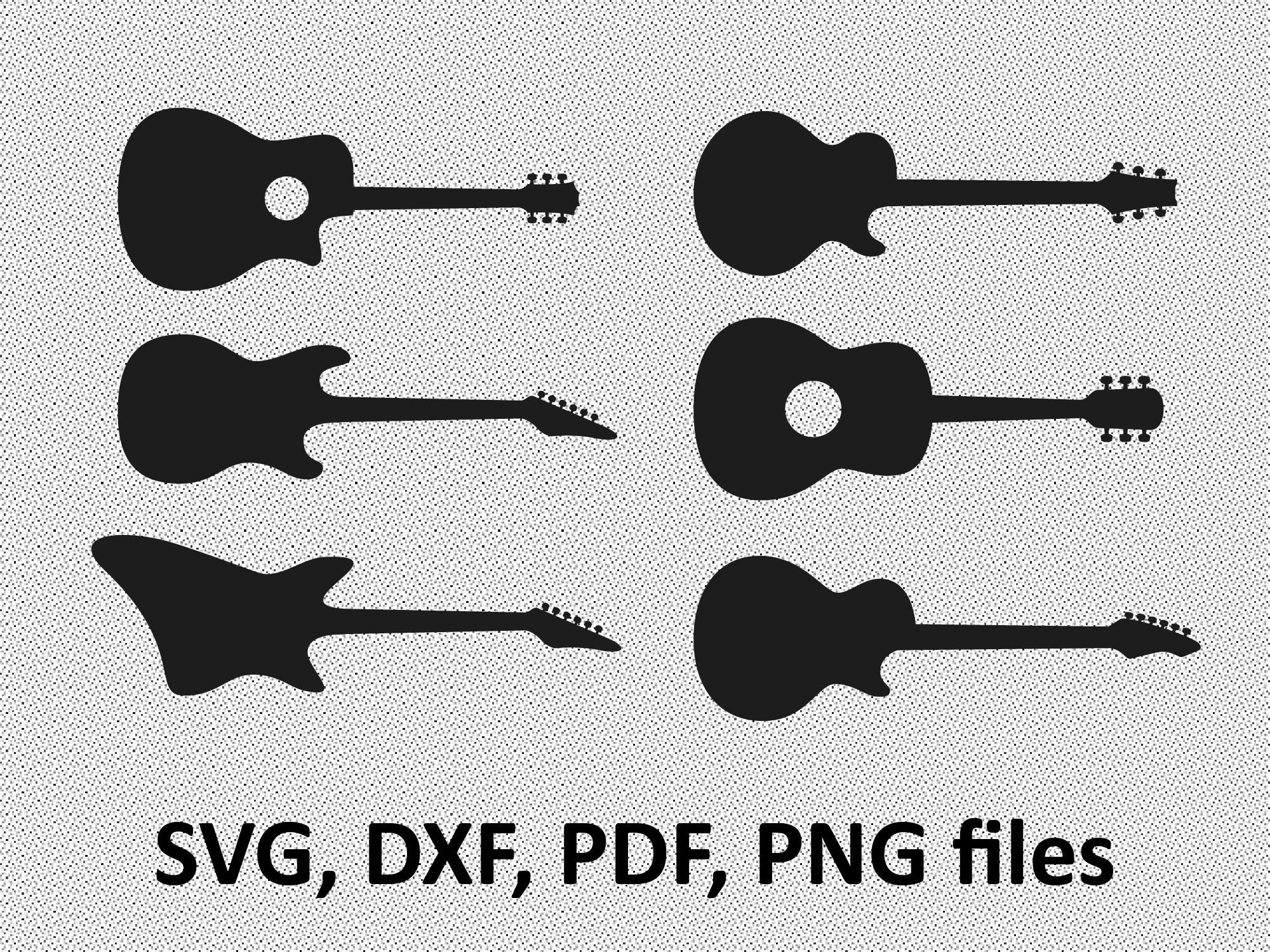 Guitar SVG/ Guitar DXF/ Guitar Clipart/ Svg Files printing Etsy