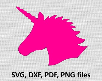 Unicorn SVG, unicorn head svg cutting file, unicorn head svg instant download, unicorn svg file for cricut and silhouette, svg files