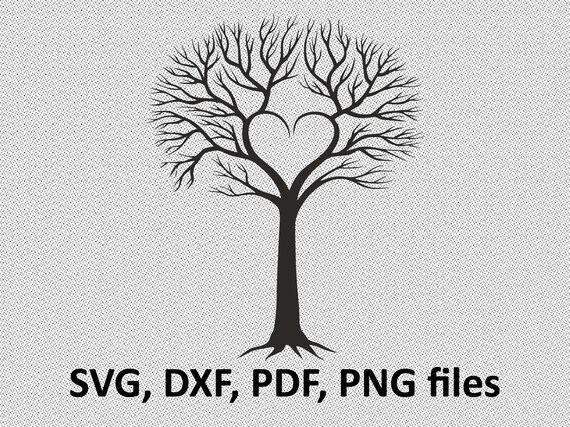 Download Tree SVG/ Tree DXF/ Tree silhouette Clipart/ Svg Files | Etsy