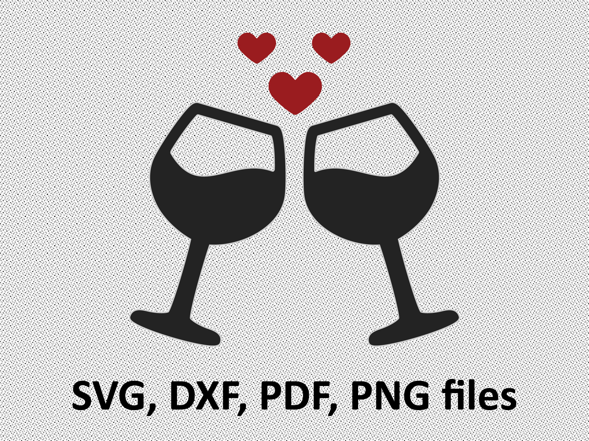 Download Wine glasses SVG/ Wine glass DXF/ Wine glass Clipart/ Svg ...