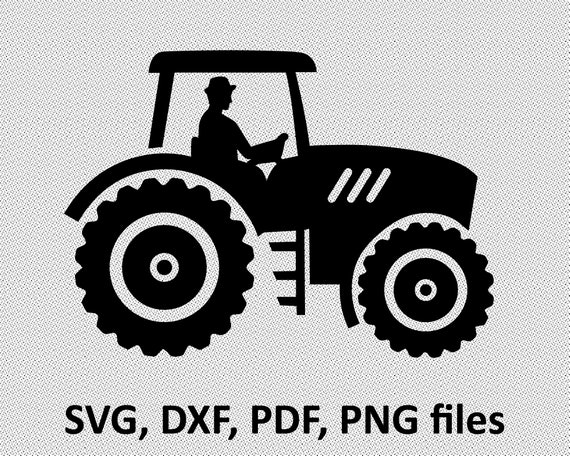 Download Tractor driver SVG/ Tractor DXF/ Tractor silhouette Clipart/ | Etsy
