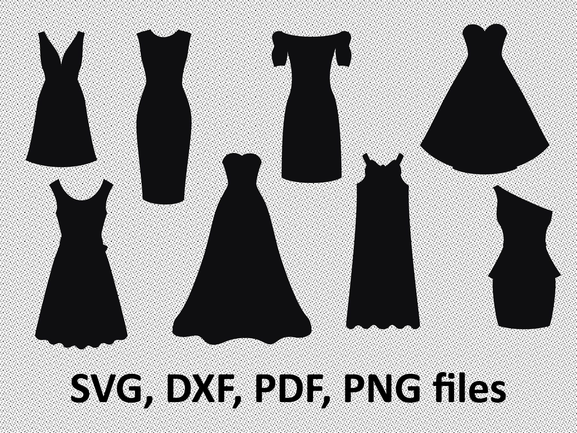 Download Dress SVG / Dress DXF / Dress Clipart / Dress Files printing | Etsy
