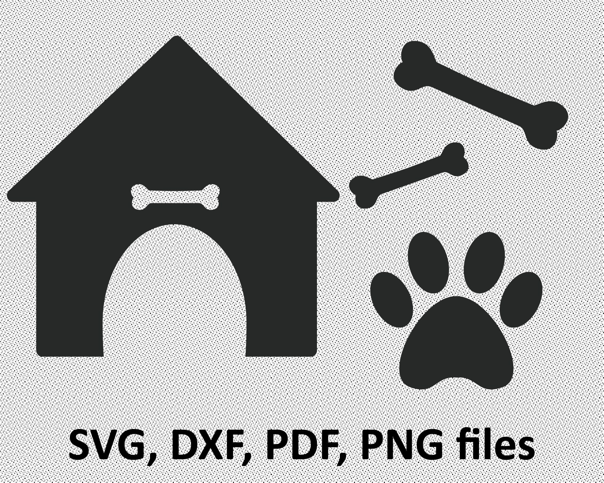 Download Dog SVG/ Dog DXF/ Dog Clipart/ Dog Files bone svg paw | Etsy