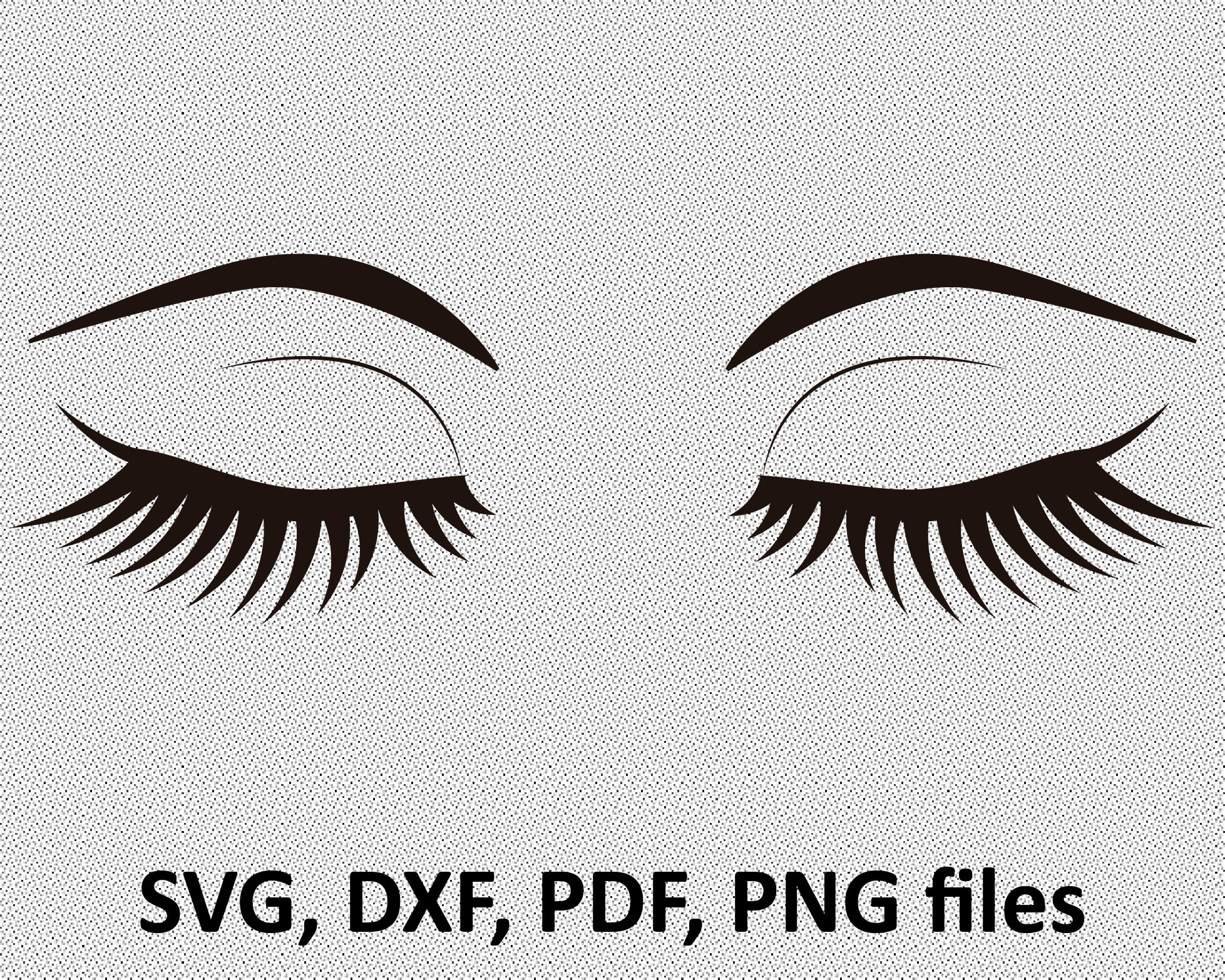 Download Eyelashes Svg file Eyebrows SVG Instant Download Woman | Etsy