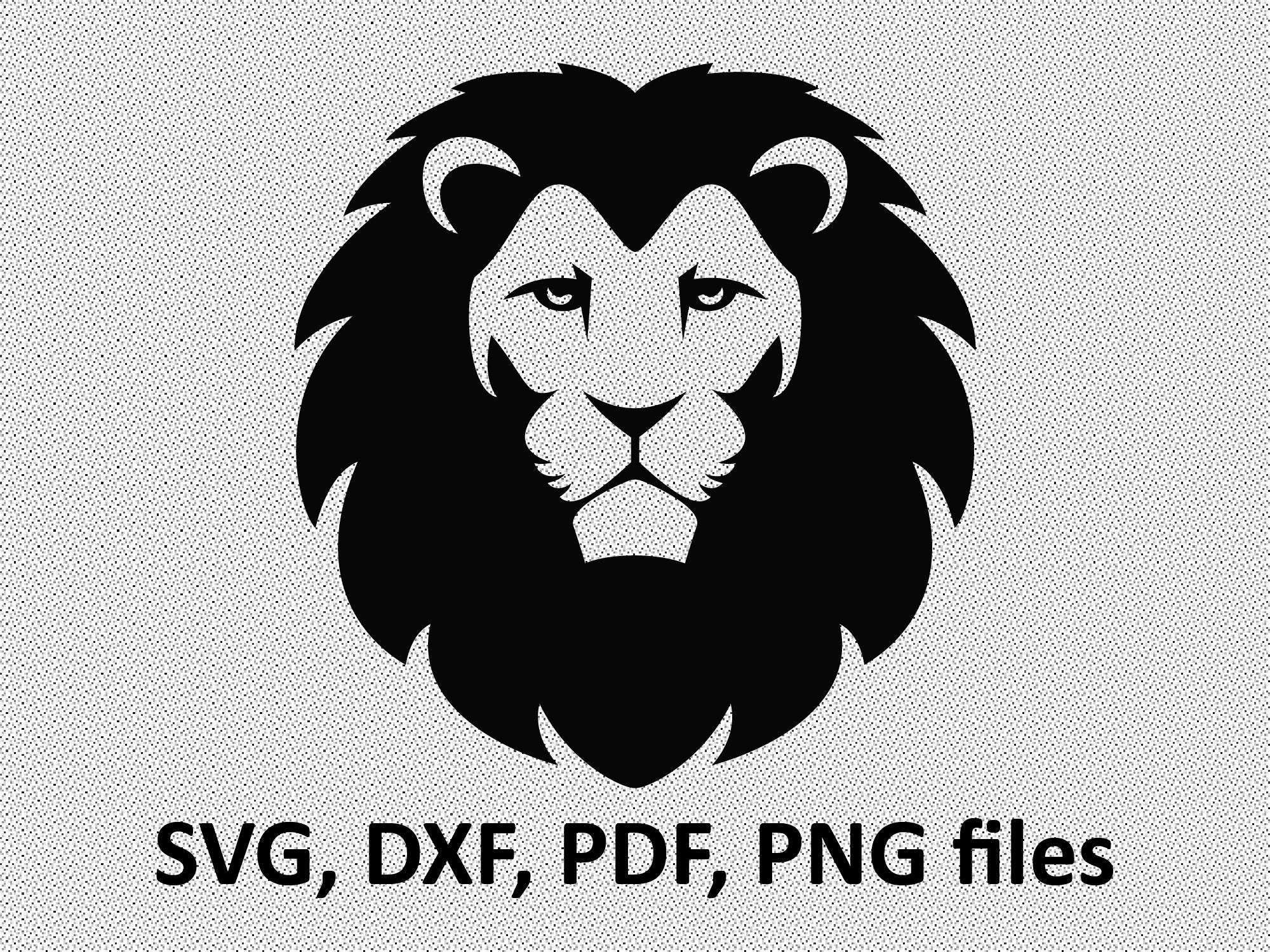Download Lion SVG/ Lion DXF/ Lion Clipart/ Lion Files, printing ...