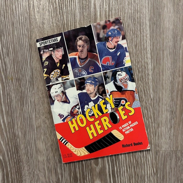 Hockey Heroes Book by Richard Beales 1988 NHL Sportstars