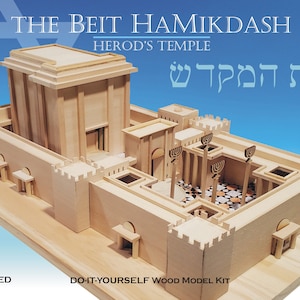 Jerusalem Second Temple Model Kit (Do-it-Yourself) - Beit HaMikdash