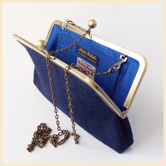 navy blue clutch bag uk