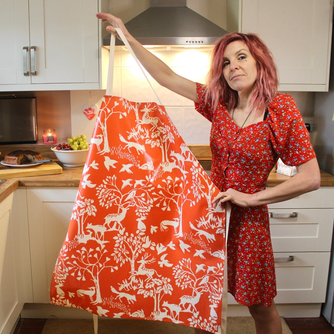 Apron, XXL Large Plus Size Apron, Big Apron, Oilcloth Etsy