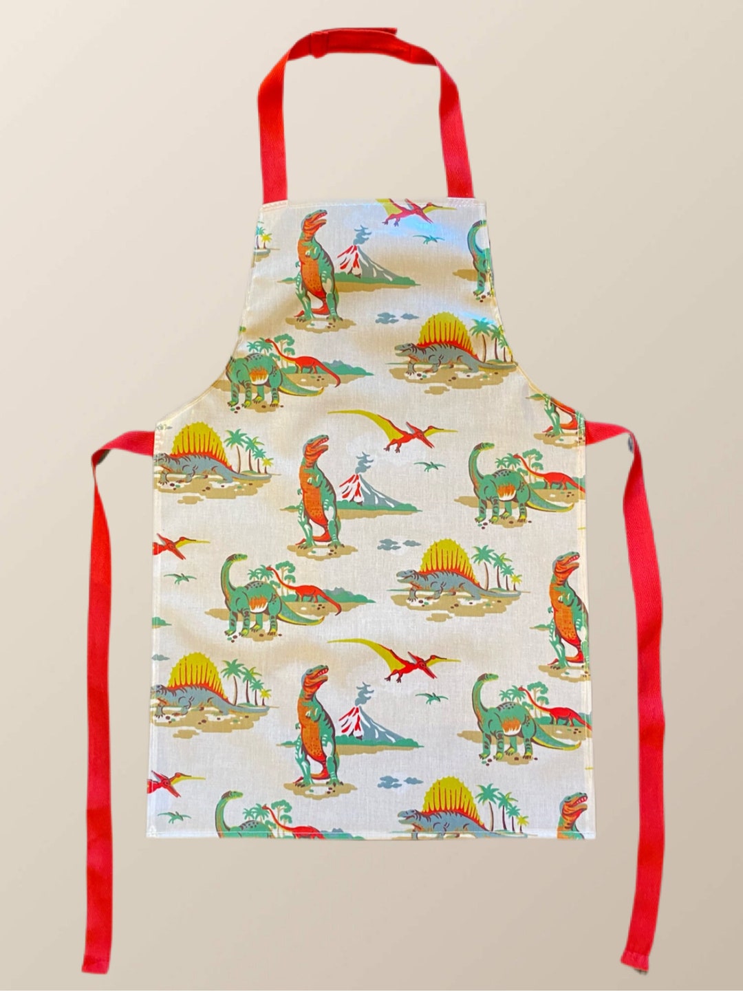 Apron Cath Kidston Kids Dinosaur Design, Wipe Clean, Adults Also
