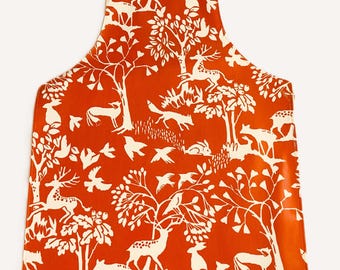 Wipe clean apron large adults PVC oilcloth