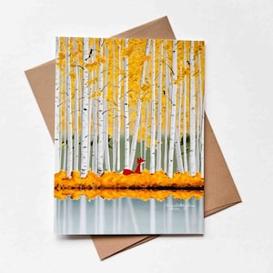 Forêt de bouleaux de Zazzle.be Liste d'envies Vous avez des idées ? Modèle n°063 | Merci | Anniversaire| Carte de correspondance vierge