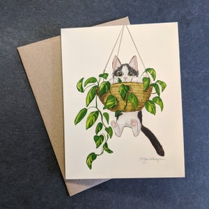 Hang In There | Design#054 | Thank You | Birthday | Support | Congratulations | Blank Note Card