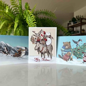 Canadiana Holiday Cards | Bundle of 3 Cards | Save 10%