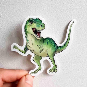 T-Rex Sticker, 3&quot; | Gloss | Tyrannosaurus Rex| Laptop Sticker | Waterbottle Sticker