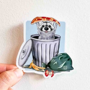 Trash Panda Sticker, 3&quot; | Gloss | Funny Raccoon Stickers