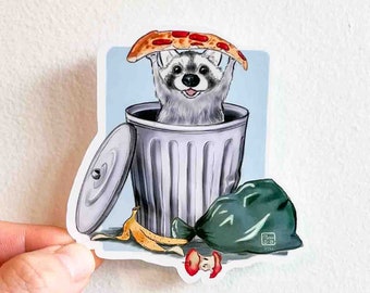 Trash Panda Sticker, 3" | Gloss | Funny Raccoon Stickers