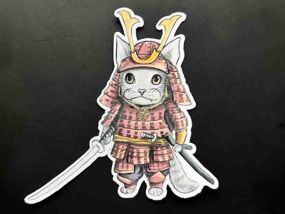 Samurai Kitty Sticker | 3
