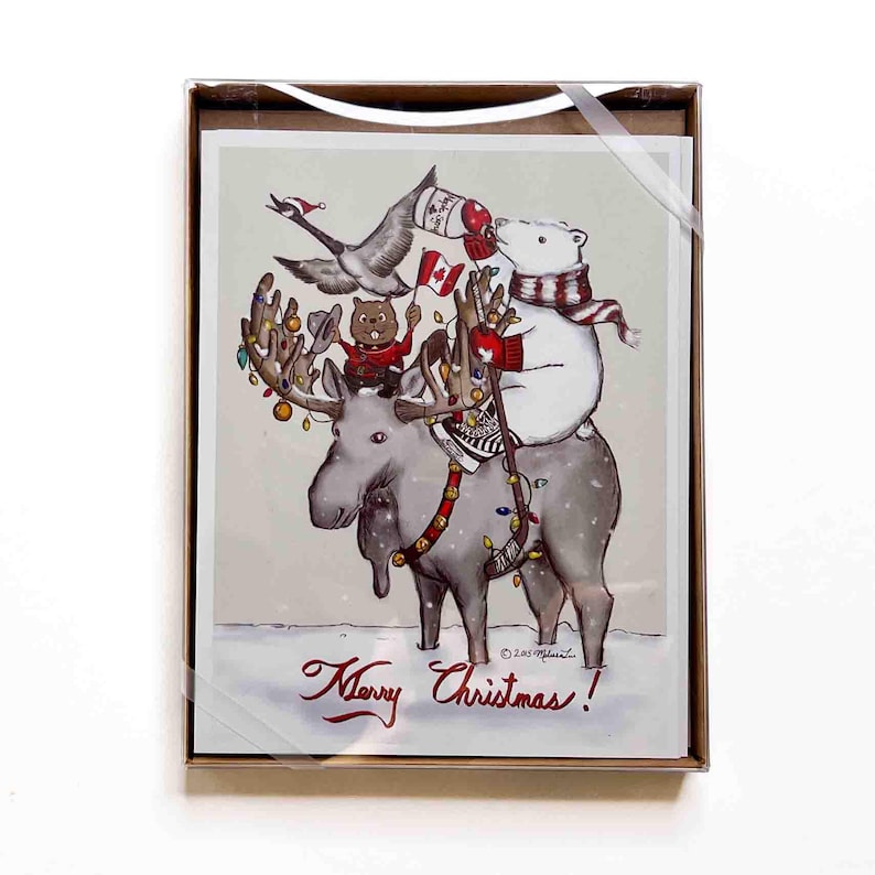 Boxed Holiday Cards - the Most Canadian Christmas Card | Size A2 | 4.25
