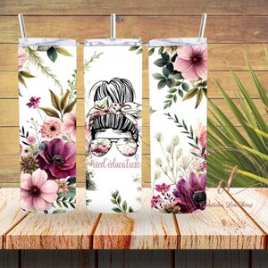 ARCHIVO DIGITAL ** Archivo PNG, sublimación, regalo, impresión, envoltura de vaso, maestro, profesor, mamá, educador, presente, personalizado