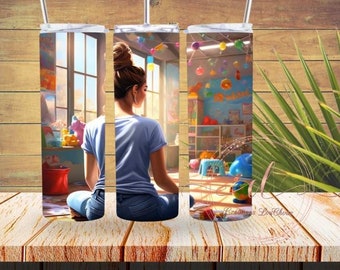 ARCHIVO DIGITAL, vaso de 20 oz, educador de guardería, educador de guardería, educador de la primera infancia, guardería infantil, niño, educador