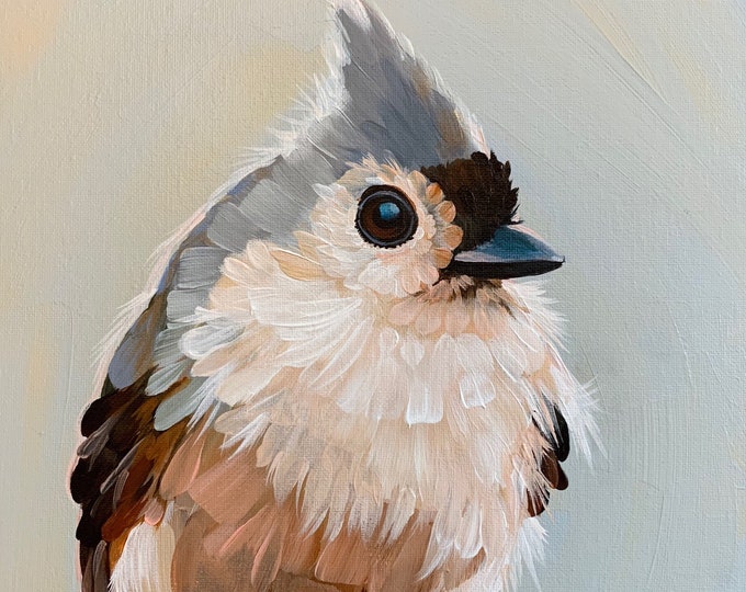 Limited Edition Print Mac Tufted Titmouse