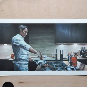 Limited Fine Art Print (1/100) &quot;Sous Chef&quot; From Original Oil Painting