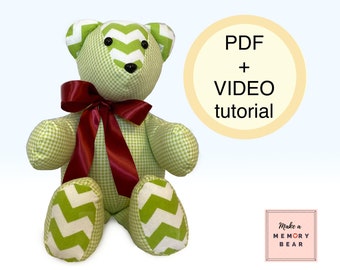 etsy memory bear pattern