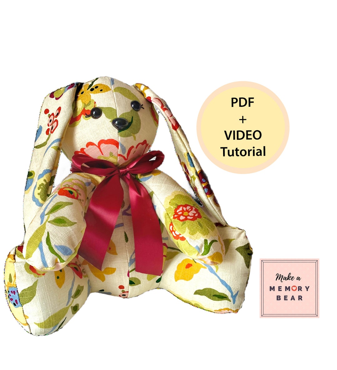 Memory Bunny Pattern: Beatrice Keepsake Bunny (PDF + Video Tutorial) - Etsy