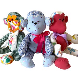 Mikey the Monkey Sewing Pattern | Memory Keepsake Plush (PDF Pattern ...
