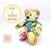 EASY! Memory Bear Pattern 18' -Chipper Bear- with VIDEO tutorial | beginner memory bear | teddy bear sewing pattern | plushie pattern 