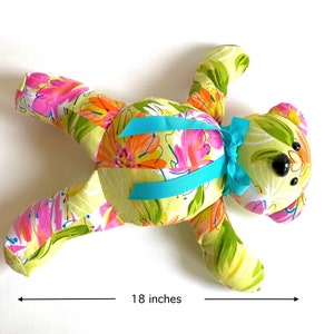 EASY Memory Bear Pattern 18 Chipper Bear with VIDEO tutorial beginner memory bear teddy bear sewing pattern plushie pattern image 6